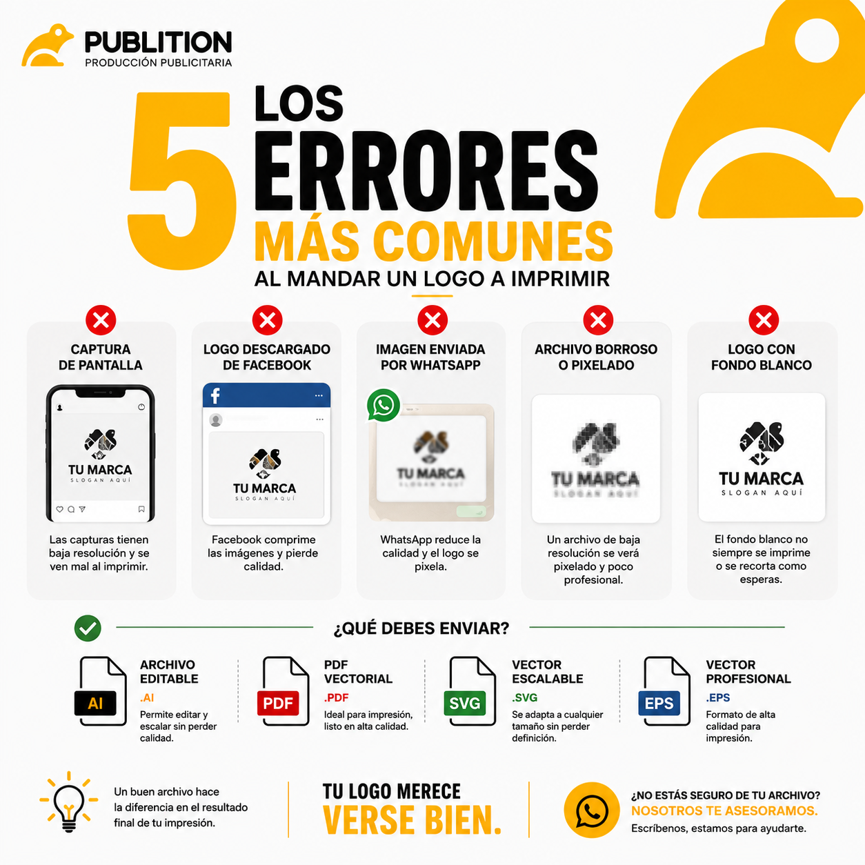 Infografía de archivos para impresión
